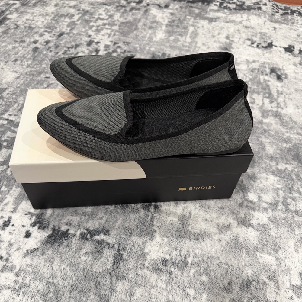 BIRDIES The Blackbird Heather Gray Loafers Women’s Size 9